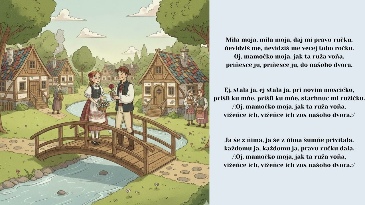 ČEMERŇANKA, Mila moja daj mi pravú ručku, ľudová, Videorohaľ