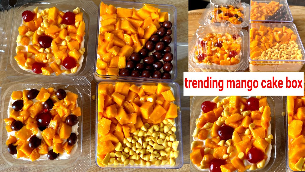 Trending Mango Cake Box | Easy Mango Cake Recipe | Easy Cake Box Recipe | How to make Mango Cake
