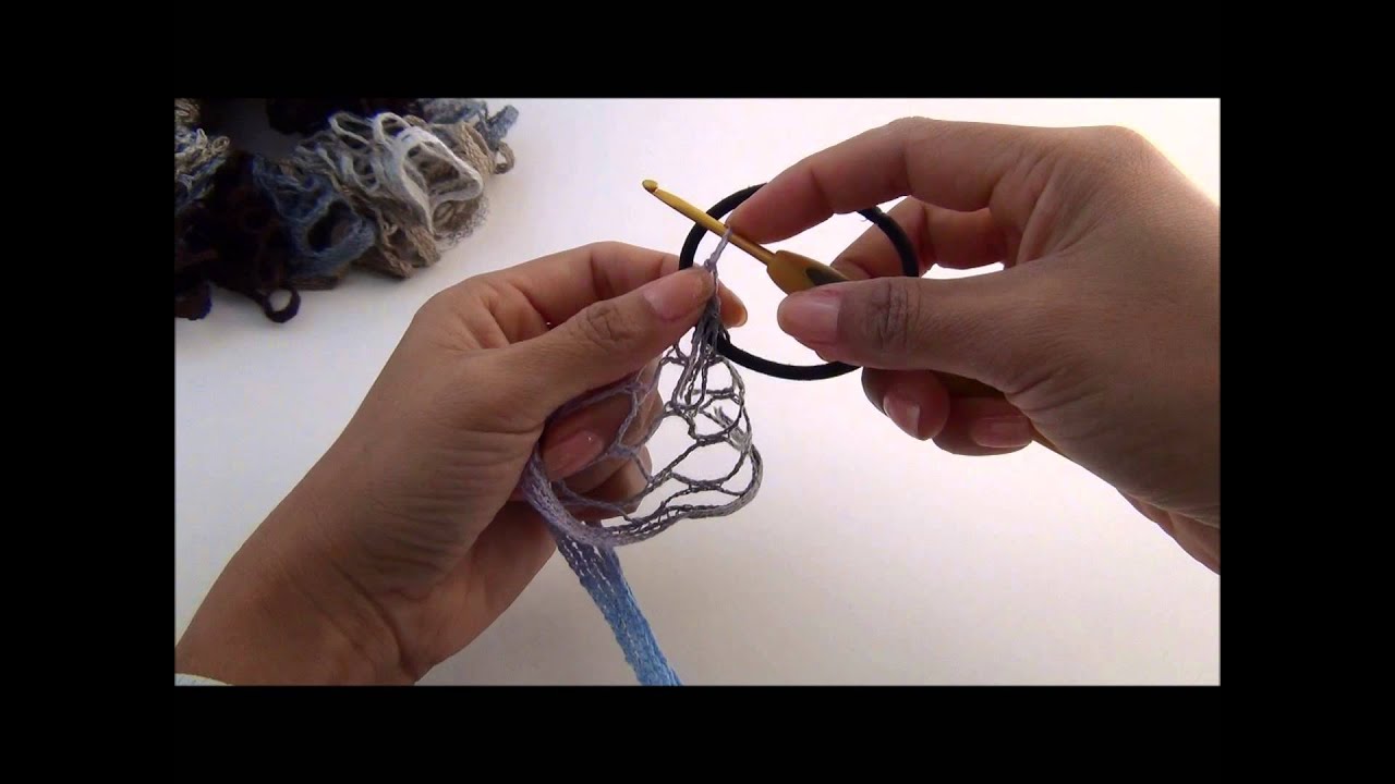 Creating a Scrunchy with Ruffle Yarn