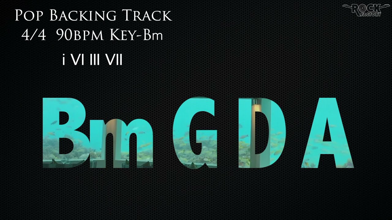 Bm Backing track Pop [Bm G D A]