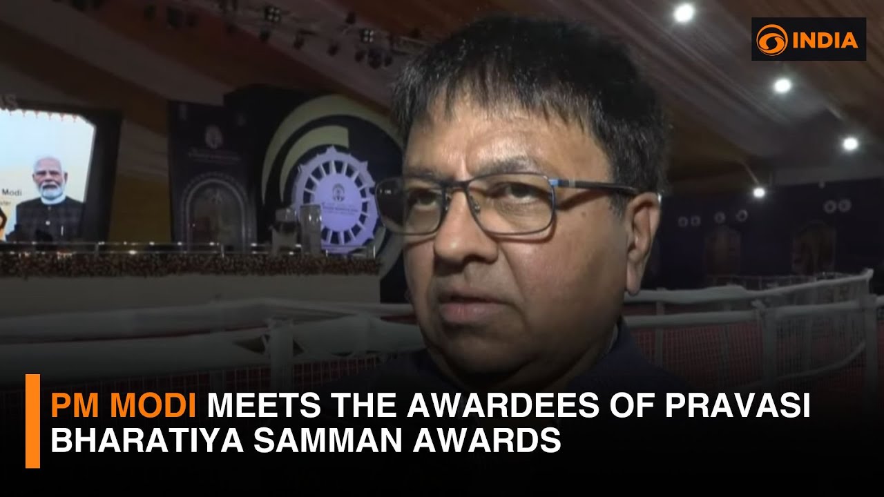 PM Modi meets the awardees of Pravasi Bharatiya Samman Awards | DD India