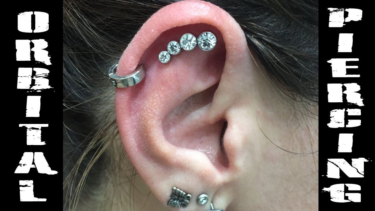 Orbital piercing - Orbital 4 pedras