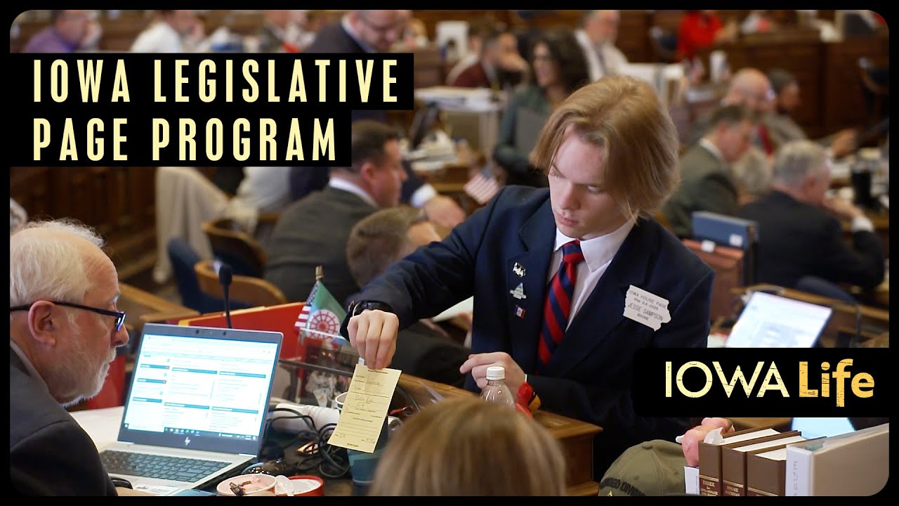 Iowa Legislative Page Program | Iowa Life