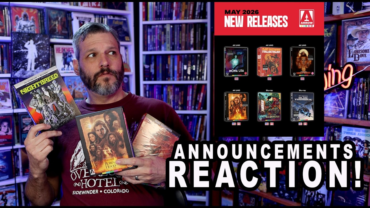 Arrow Video May 2026 Announcements Breakdown — Mona Lisa, Nightbreed & The Dollars Trilogy in UHD!