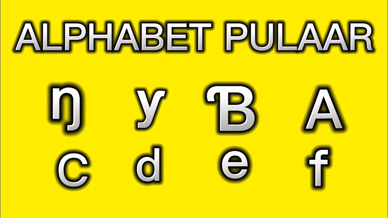 Alphabet Pulaar (28 lettres)