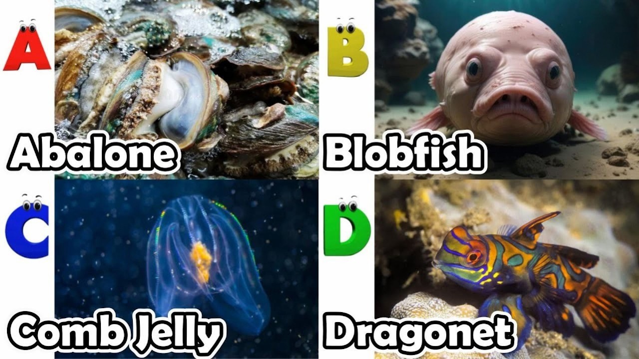 Обучение для малышей - Изучение морских животных | Образовательные видео для детей | Видеоуроки д...