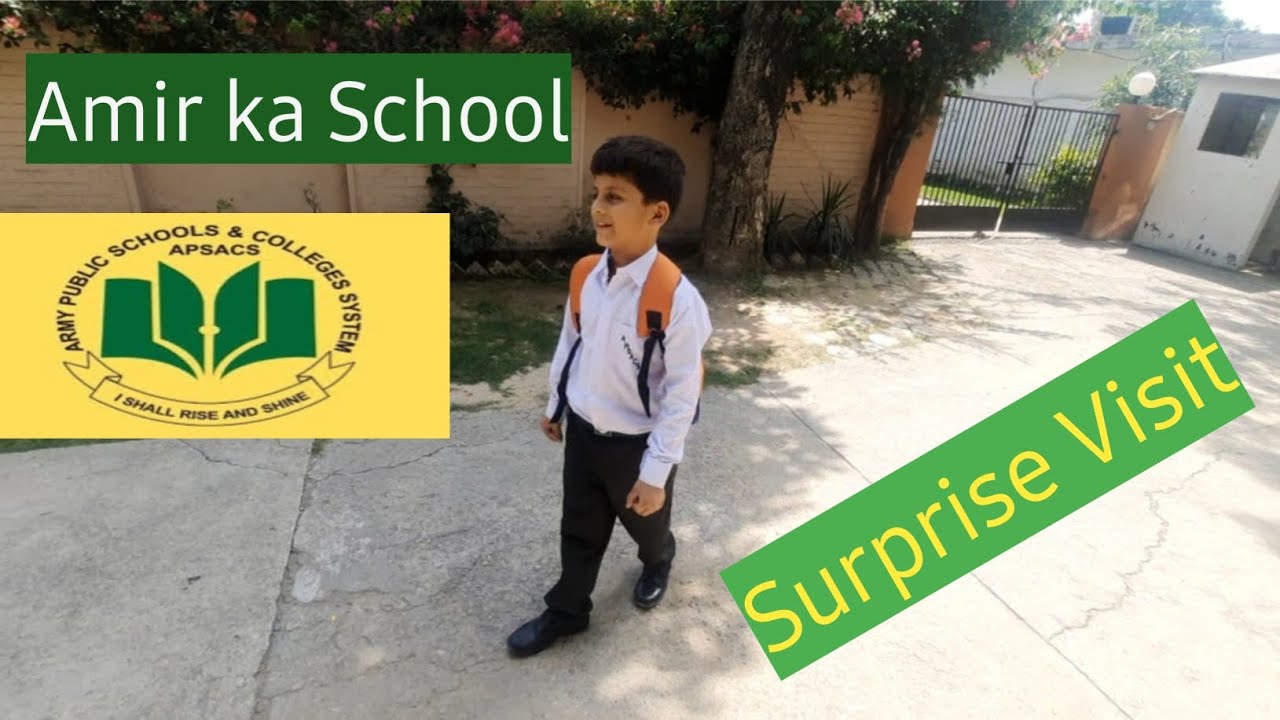 Amir's School 🏫 | Army Public School and Collage System | APS EME Campus | Surprise visit