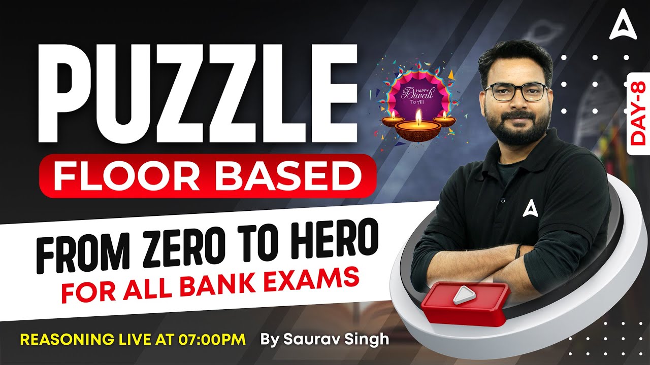 Puzzles (Floor Based) Reasoning for all Bank Exams | Reasoning Tricks by Saurav Singh Class 6