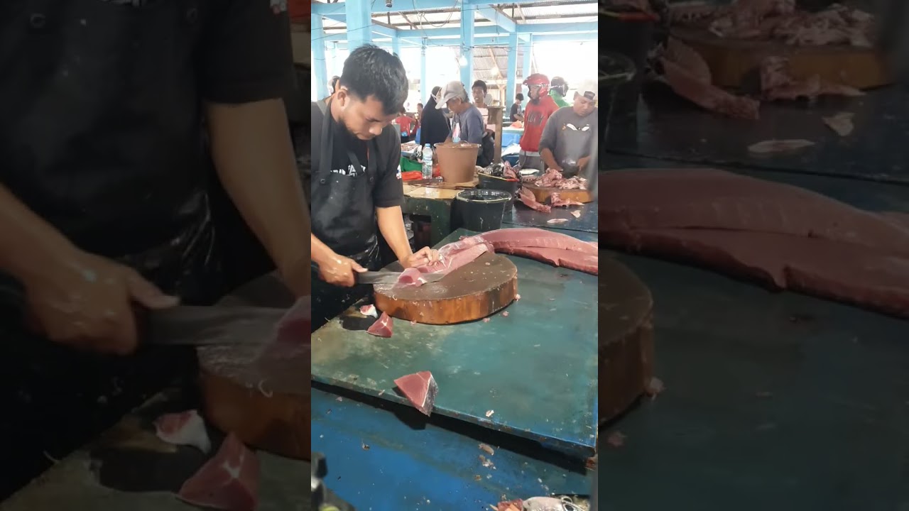 Tuna Slicing | Tuna Cutting Skills Indo 