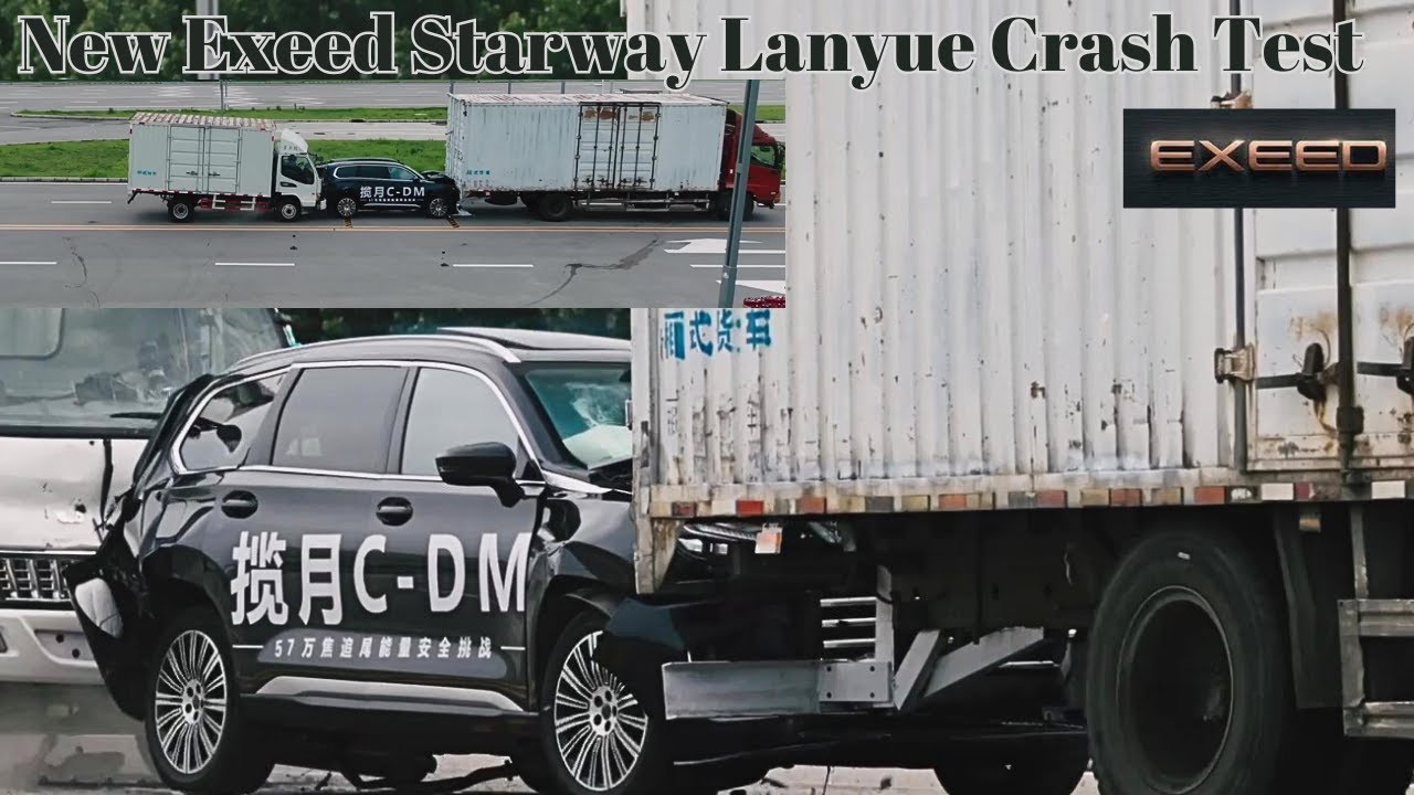 Exeed Starway Lanyue Caught Between Two Trucks | Does the Exeed Starway Lanyue Achieve Crash Tests?