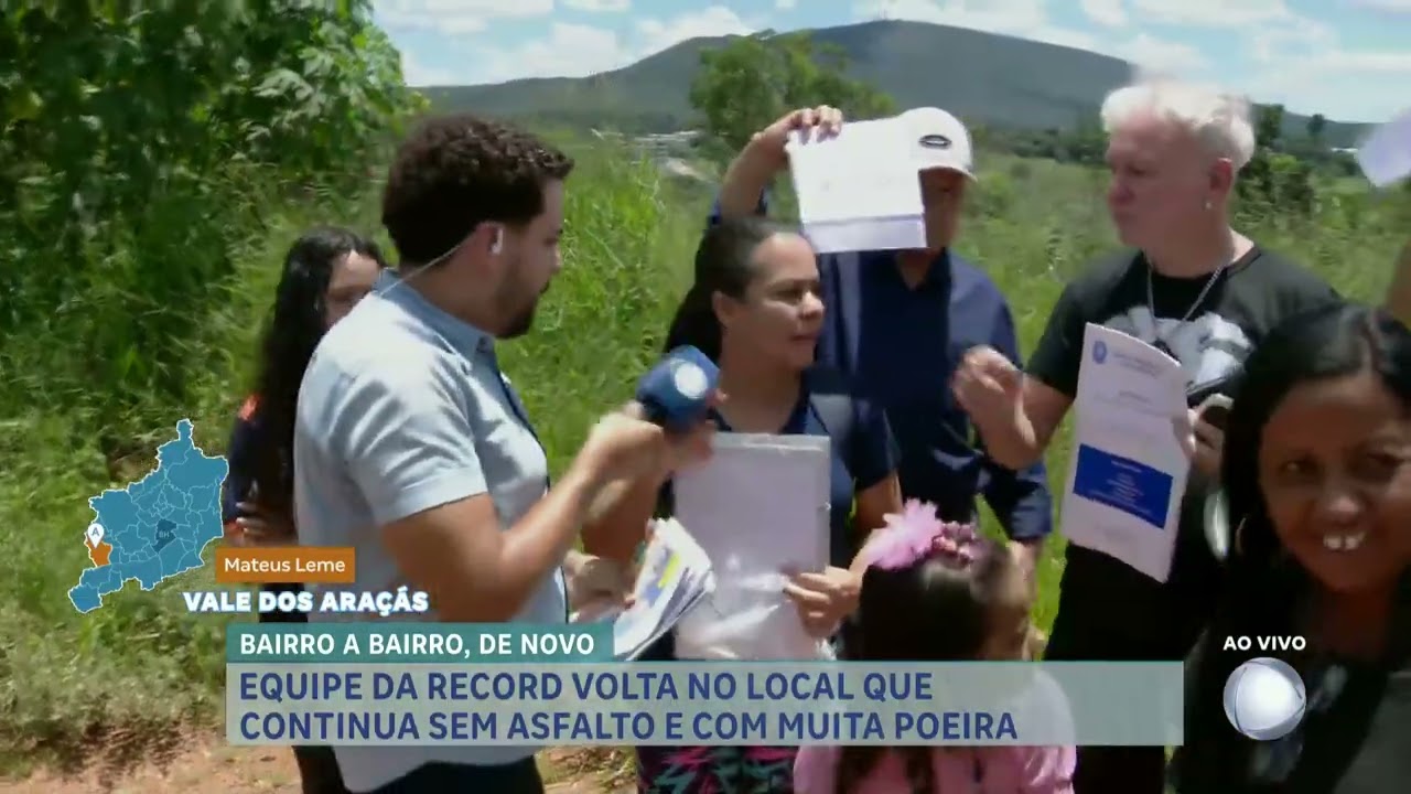 Bairro a Bairro: equipe da Record volta a rua sem asfalto de Mateus Leme, na Grande BH