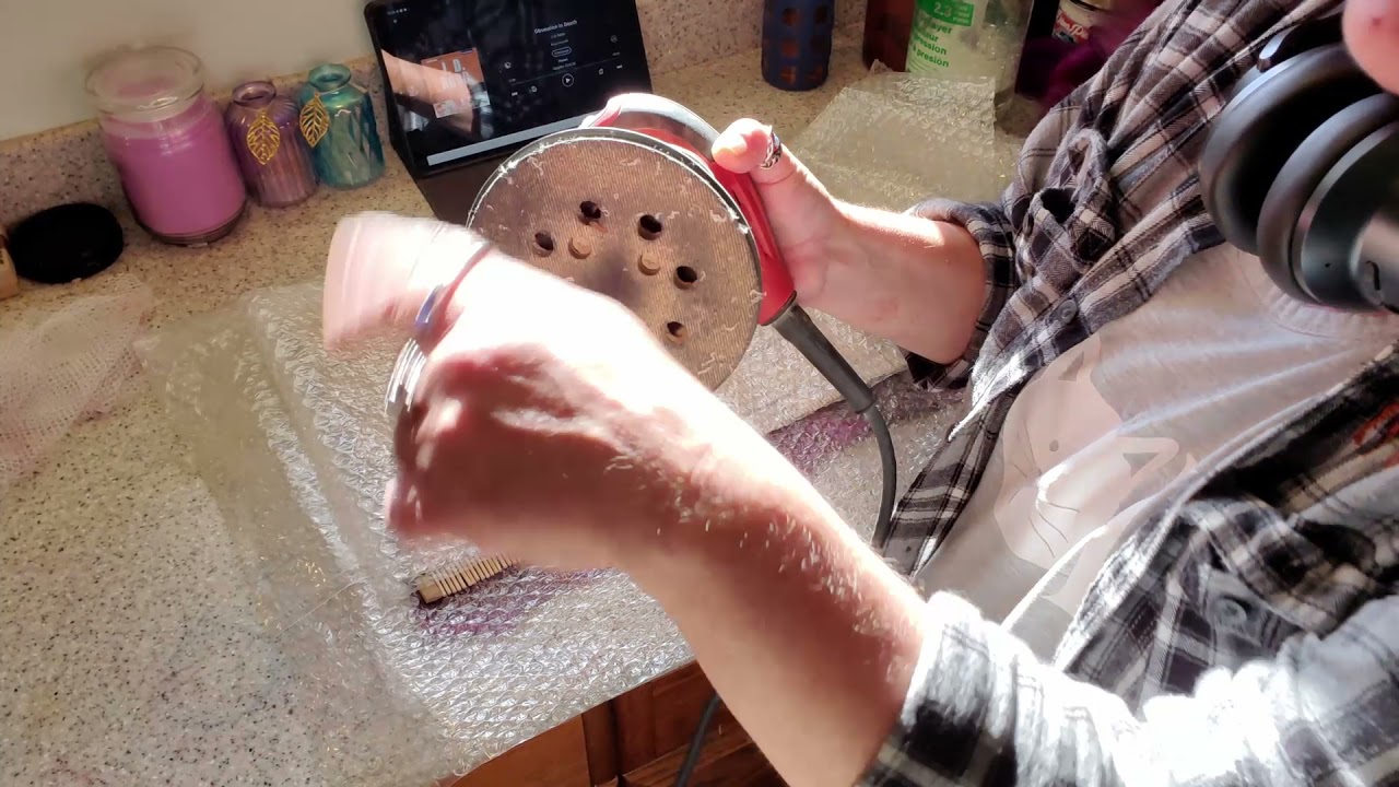 Wet Felting: With a Palm Sander!!!