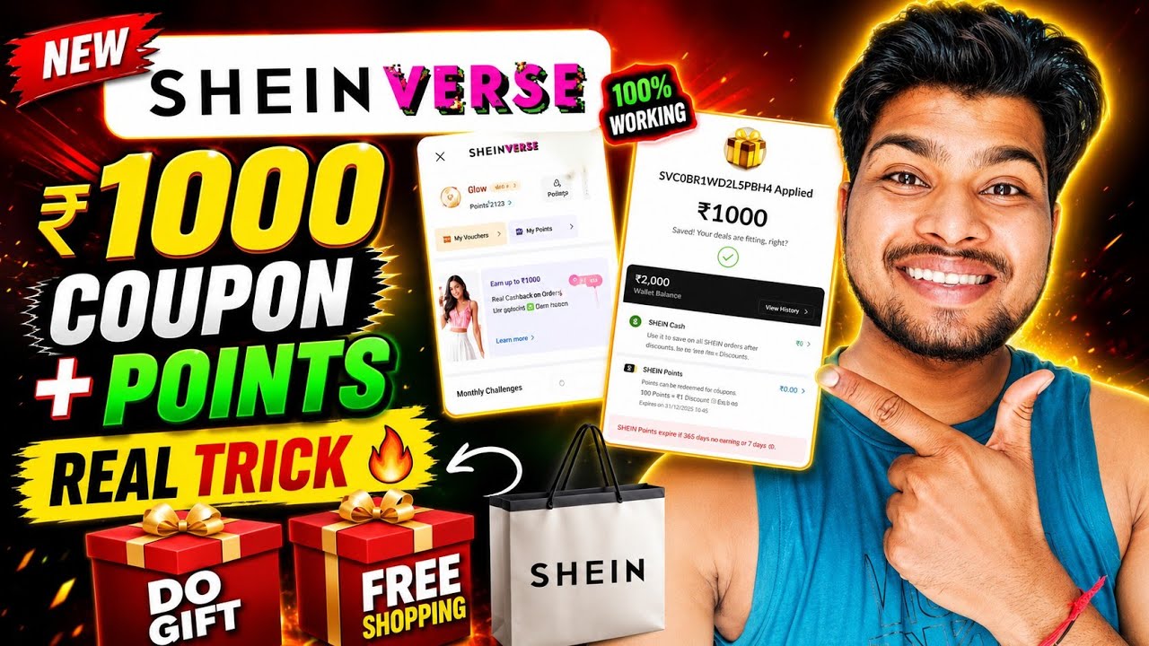 SHEIN VERSE ₹1000 FREE 😱 | Real Trick 2026 | Free Shopping Proof