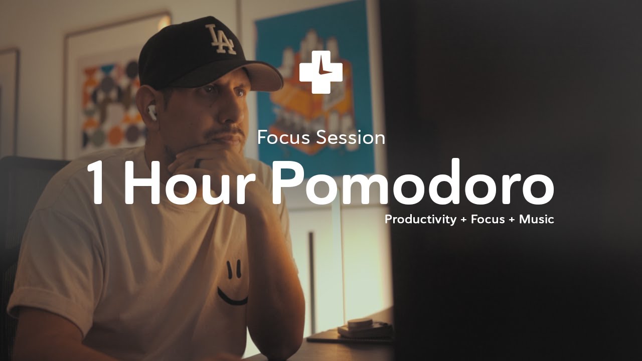 Work with me 1hr w/ lofi hip hop 🎵 | Pomodoro 25:5 Timer