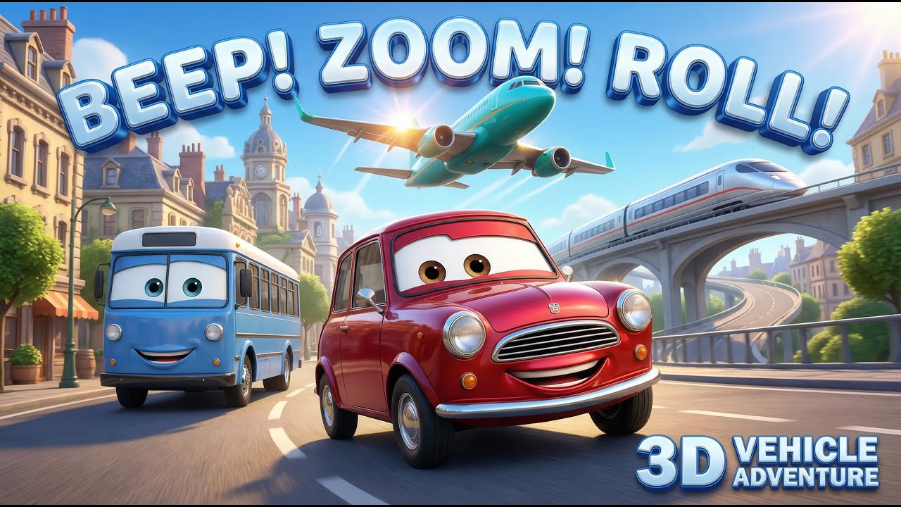 The Vehicles in the City | Mimiz Joy Nursery Rhymes & Kids Songs