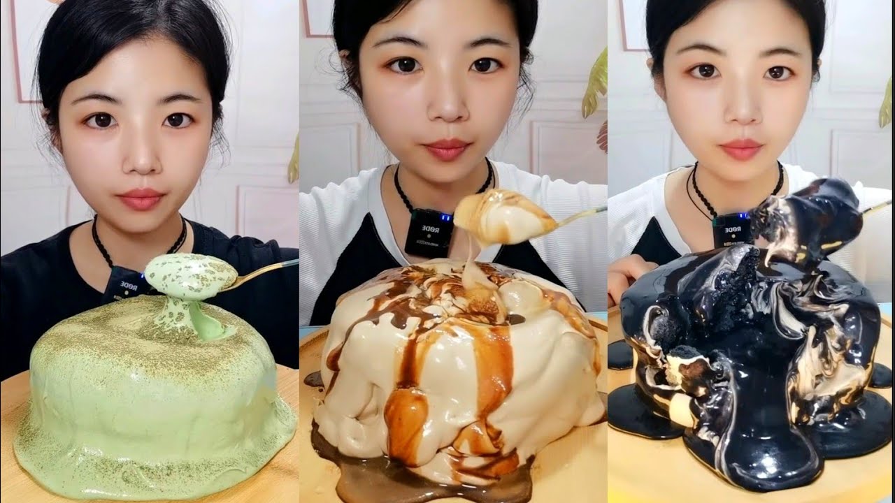 ASMR CREAMY CAKE MUKBANG🍰🎂MUKBANG SOUNDS 크림 케이크 #cake #cream #mukbang #food #sweettastic #asmr#girl