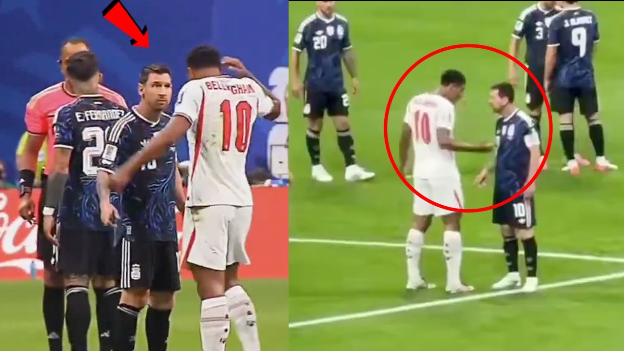 Jude Bellingham Fight with Lionel Messi | Jude Bellingnham vs Lionel Messi | Argentina vs England