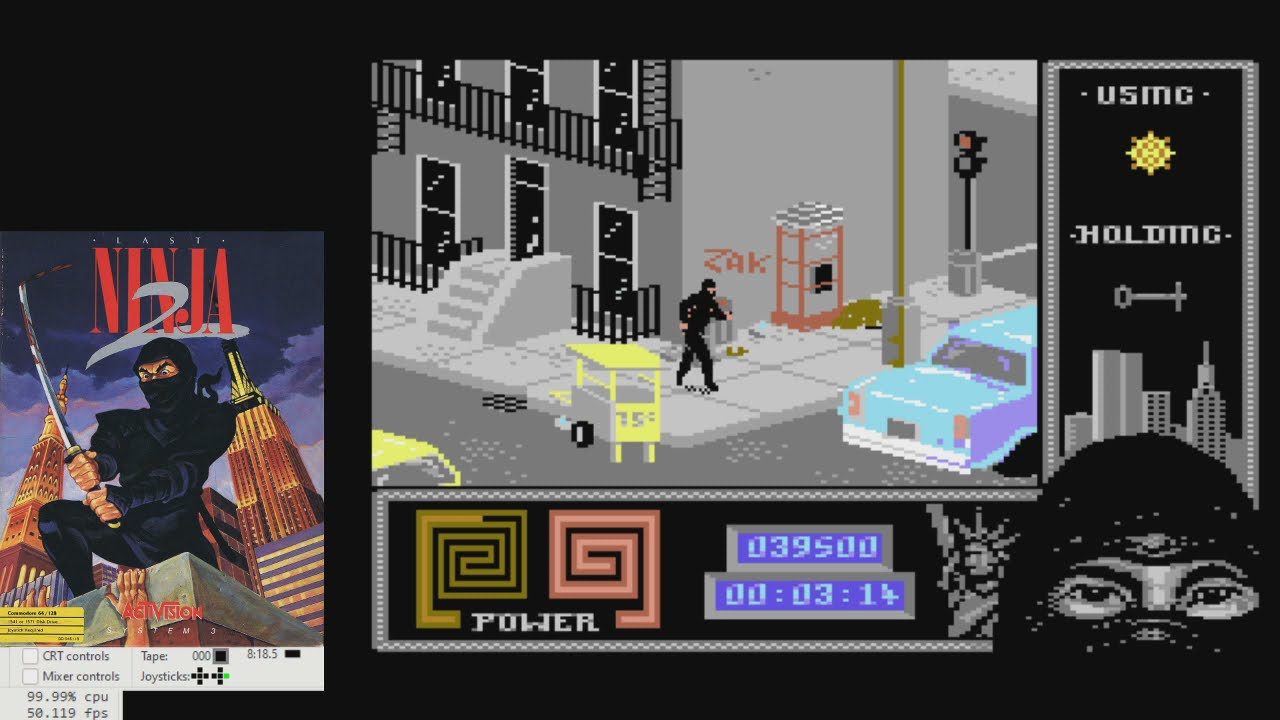 Last Ninja 2 (C64) Speedrun in 11:23