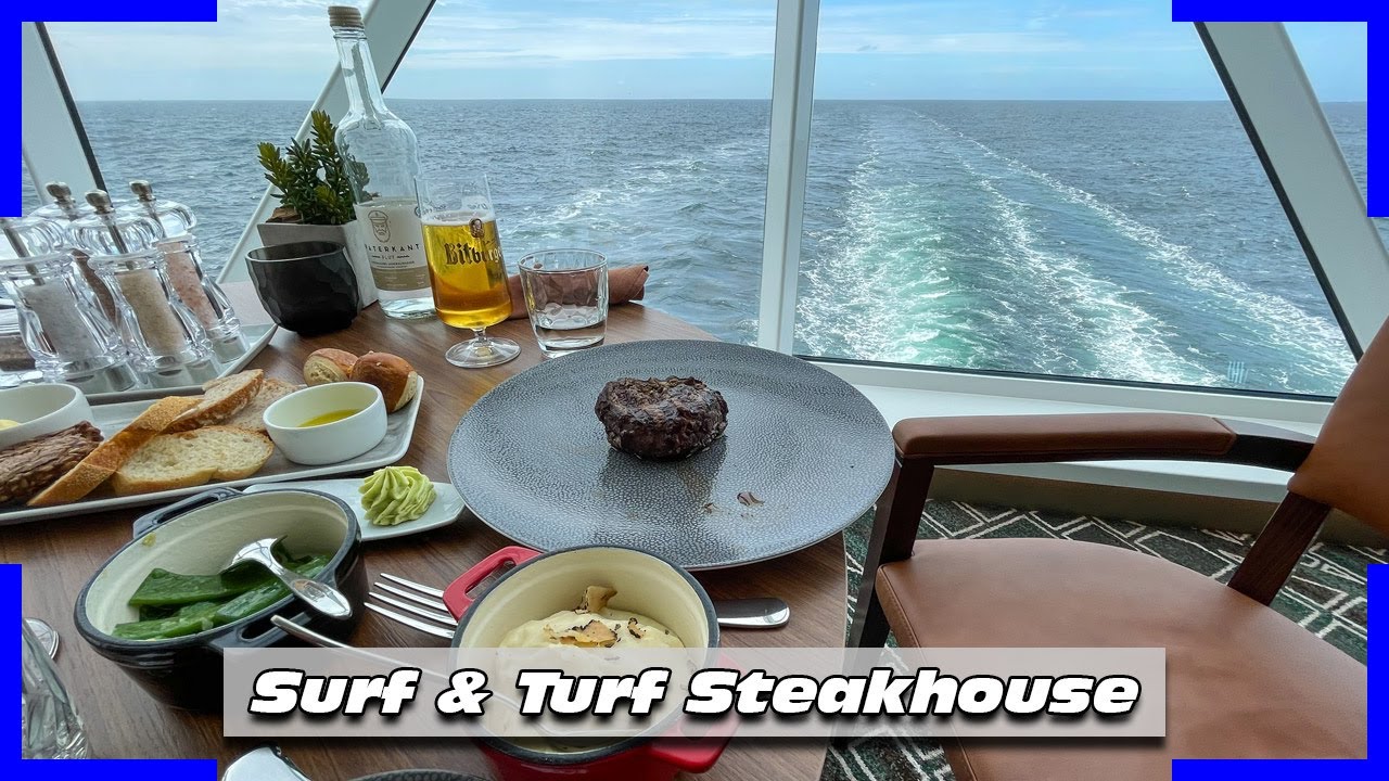 Steakhouse Surf & Turf auf der Mein Schiff 7 | Impressionen incl. Menü und Speisekarte | 4K