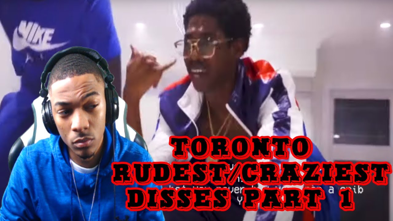 AMERICAN FIRST TIME REACTION TO Toronto Rap/Drill : Rudest / Craziest Disses (Part 1)