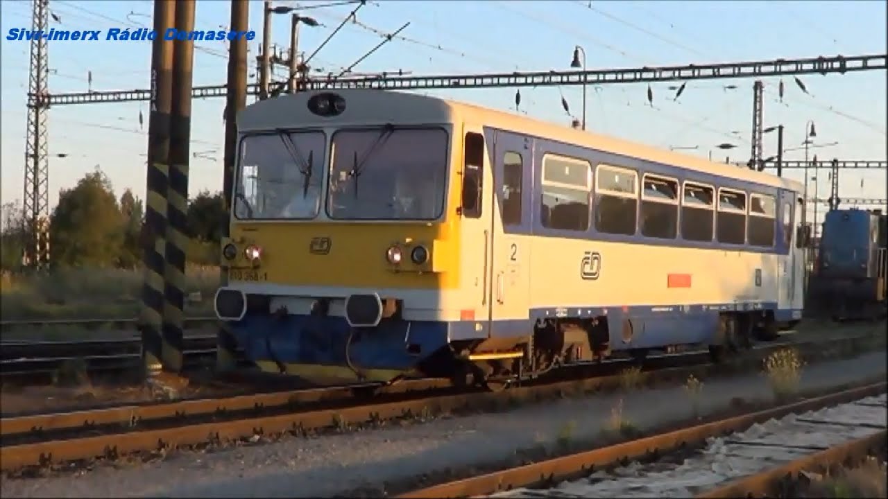Videa vlaků- osobní vlaky a rychlíky Plzeň- srpen 2013