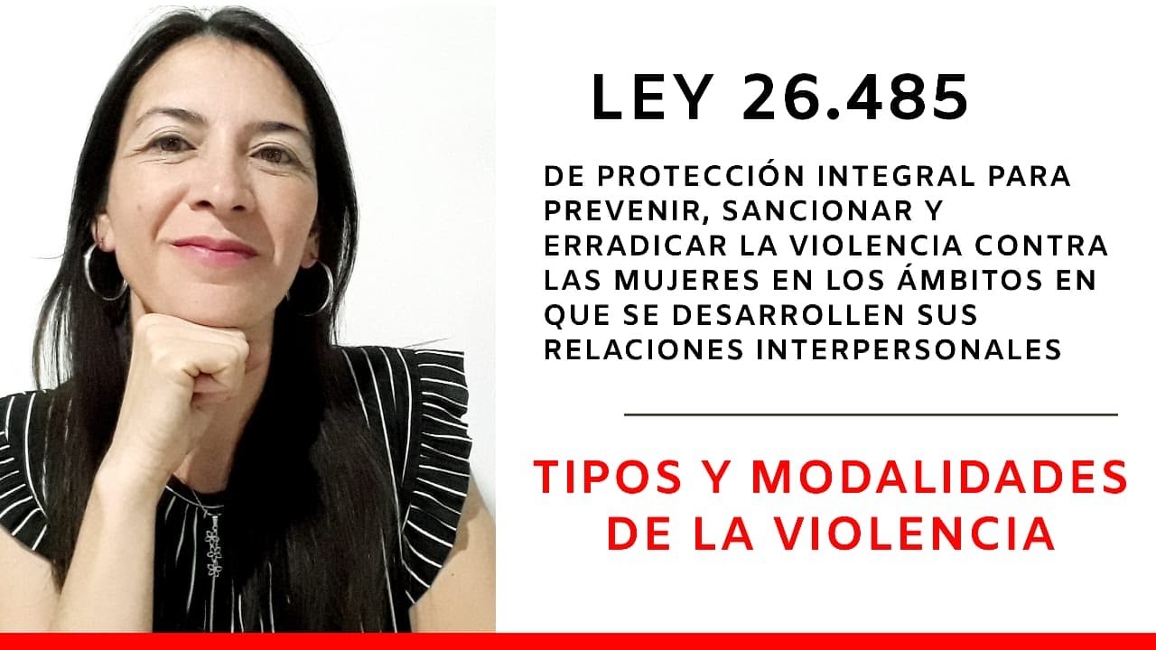 Ley 26485. Tipos y modalidades de violencia.