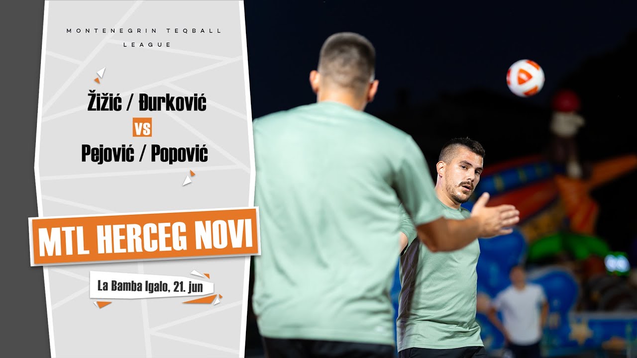 Žižić / Đurković vs Pejović / Popović | MTL Herceg Novi | Teqball Montenegro