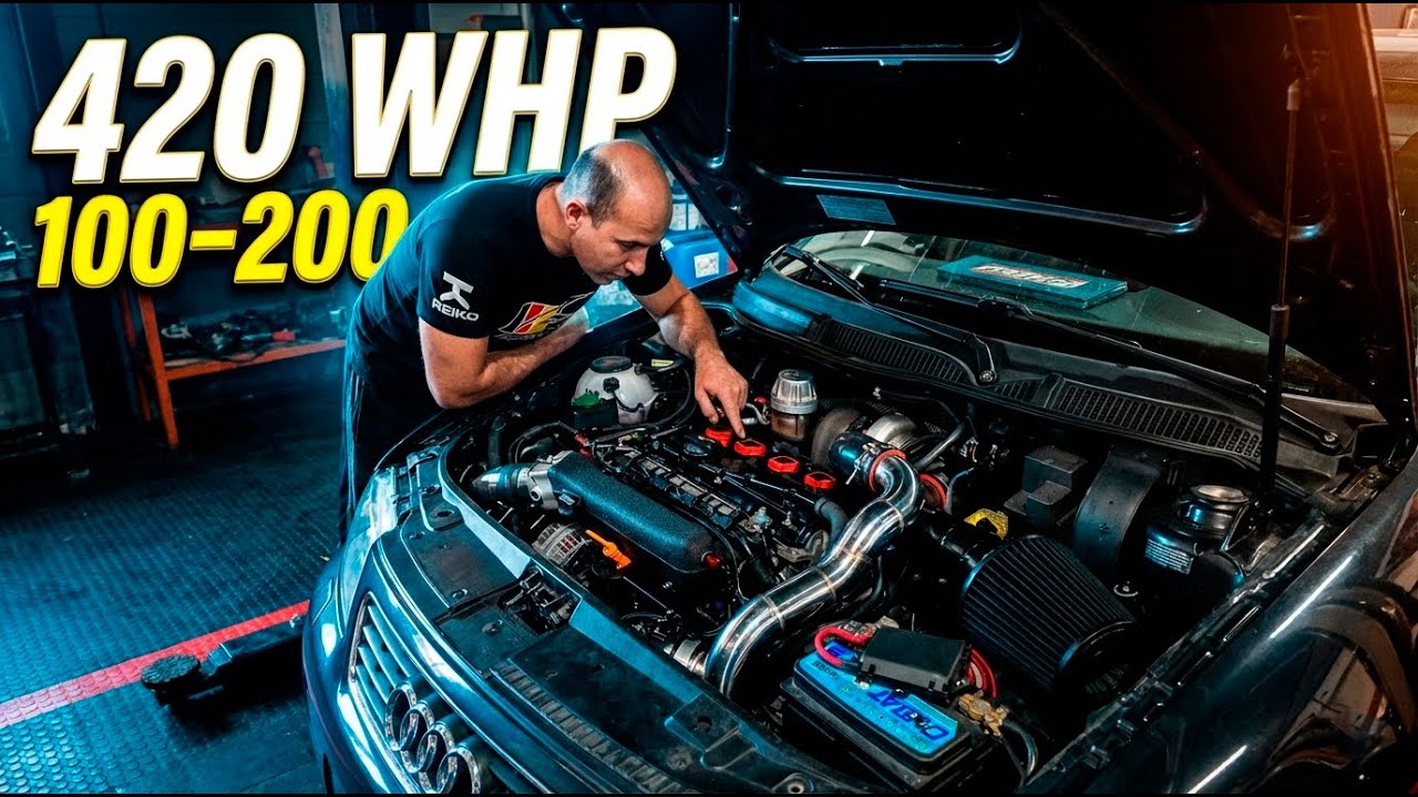 Audi A3 Turbo Forjado 420 WHP | Projeto 100–200 km/h de Rua