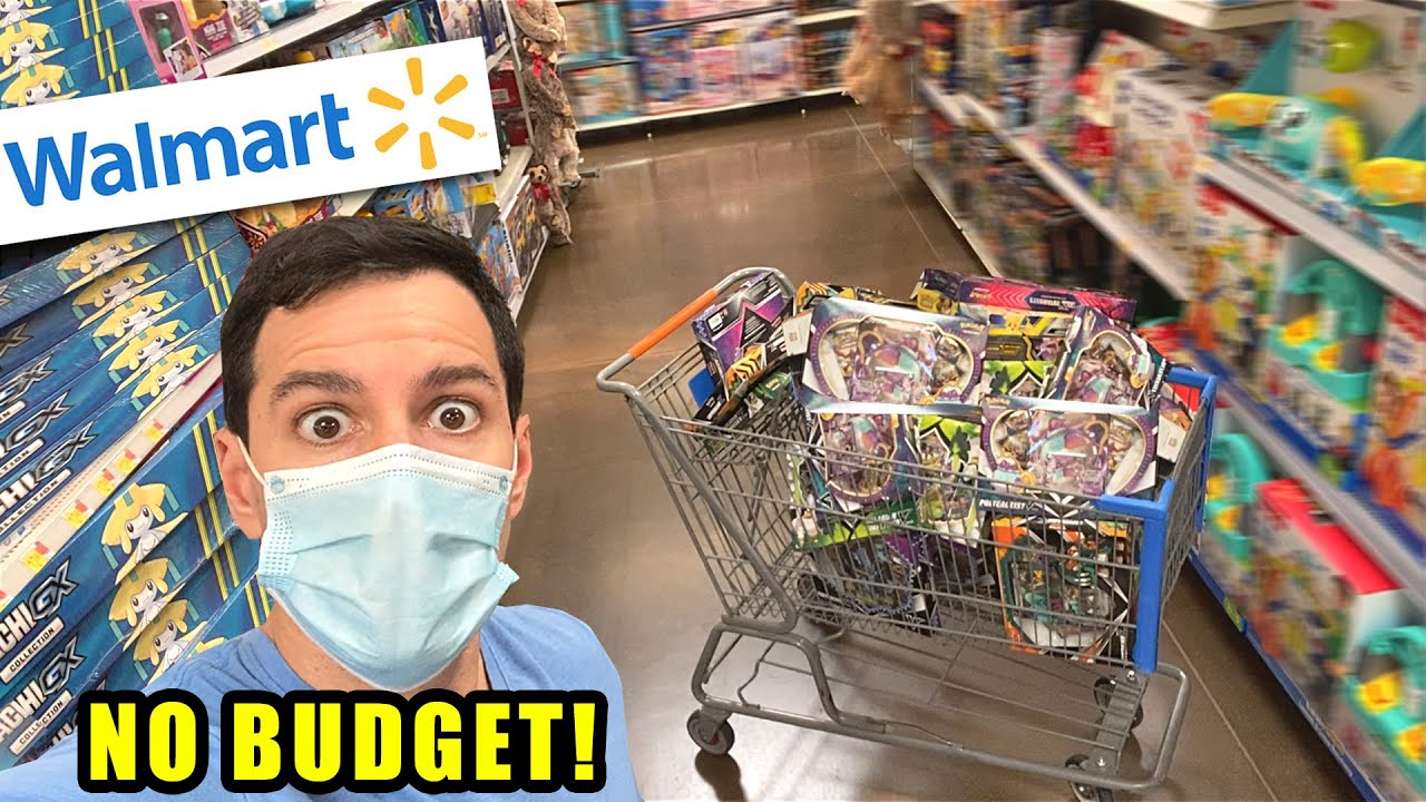 *NO LIMIT NO BUDGET SHOPPING HAUL AT WALMART!* Crazy Pokemon Cards Opening!