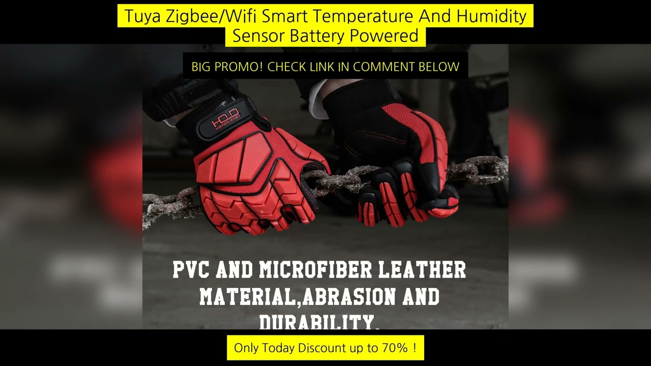 Handlandy Anti Vibration Work Gloves With Grip, Sbr Padding, Tpr Impact