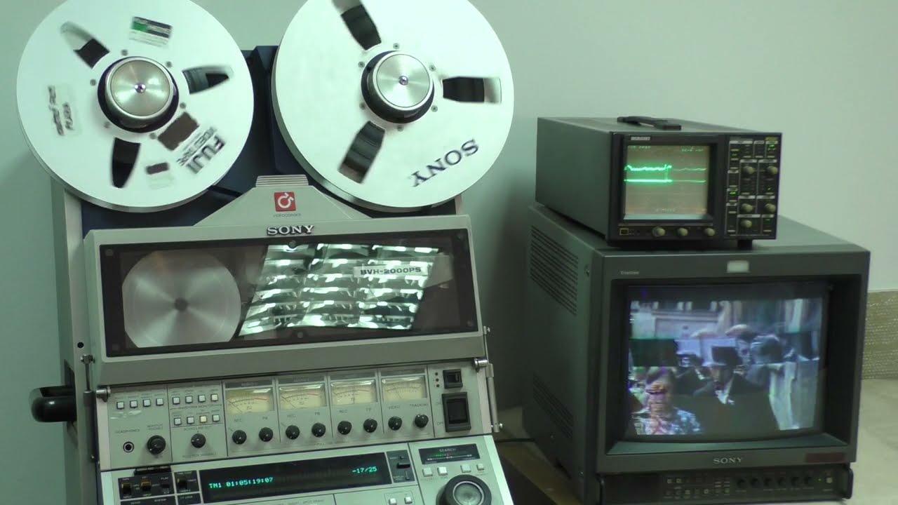 Sony BVH2000, historický záznamový stroj z roku 1985