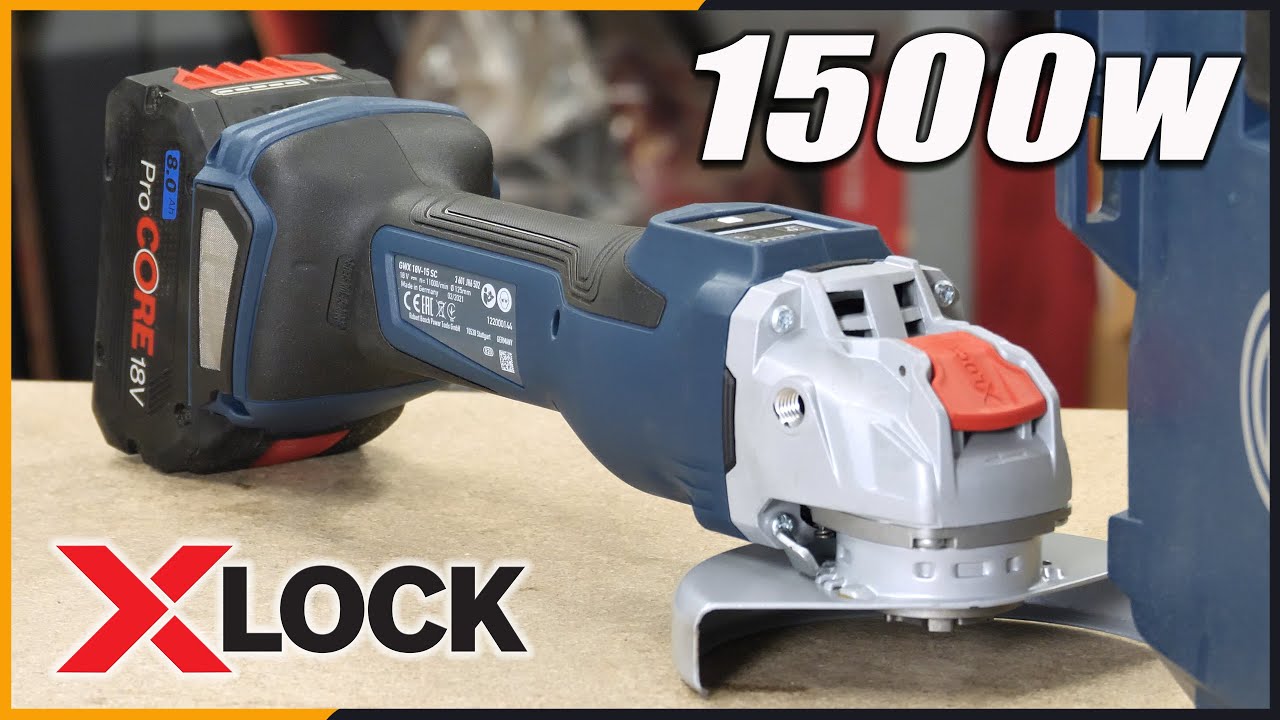 Polizor unghiular BOSCH GWX 18V-15 SC, BiTurbo, X-LOCK, Li-ion, 1500W