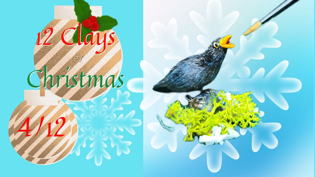 DIY Calling Bird Christmas Ornament | 12 Clays of Christmas - Day 4