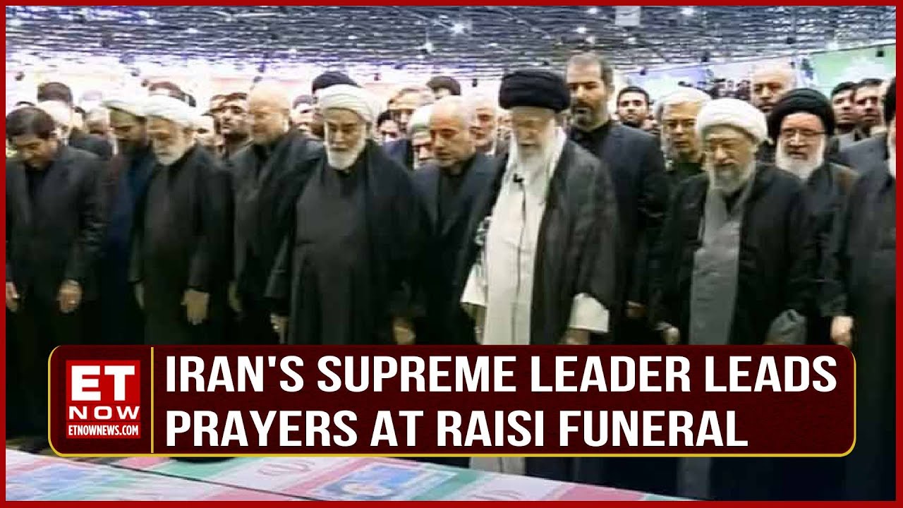 Iran Helicopter Crash: Massive Crowds Attend Funeral Procession For Late Iranian President Raisi