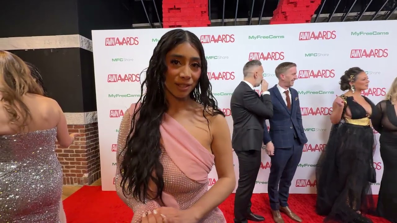 Adult star Violet Myers on the 2025 AVN Awards Red Carpet