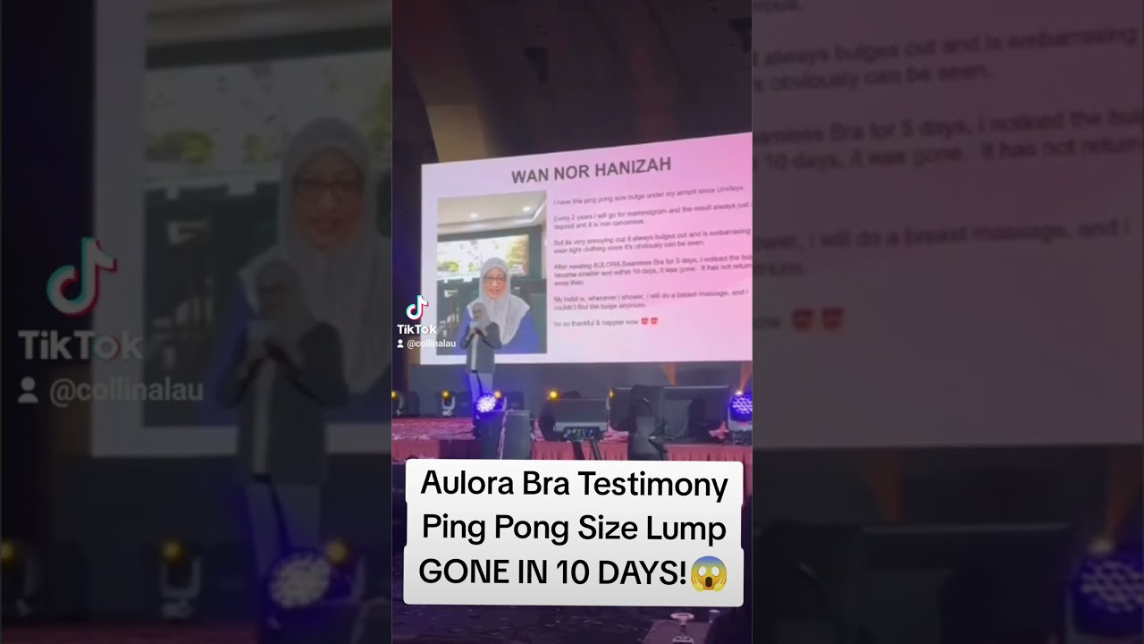 After Aulora Bra Lump Ping Pong Size Gone in 10 Days!