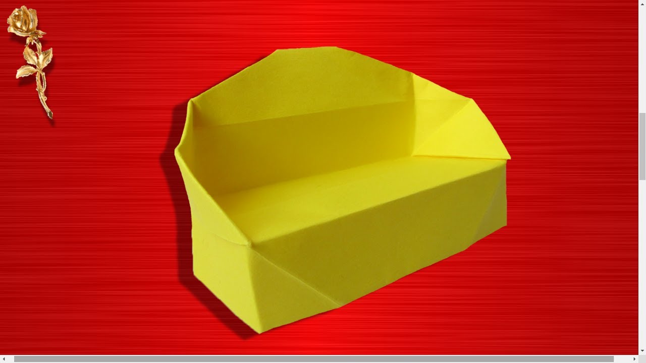 Origami : Canapé pour la poupée