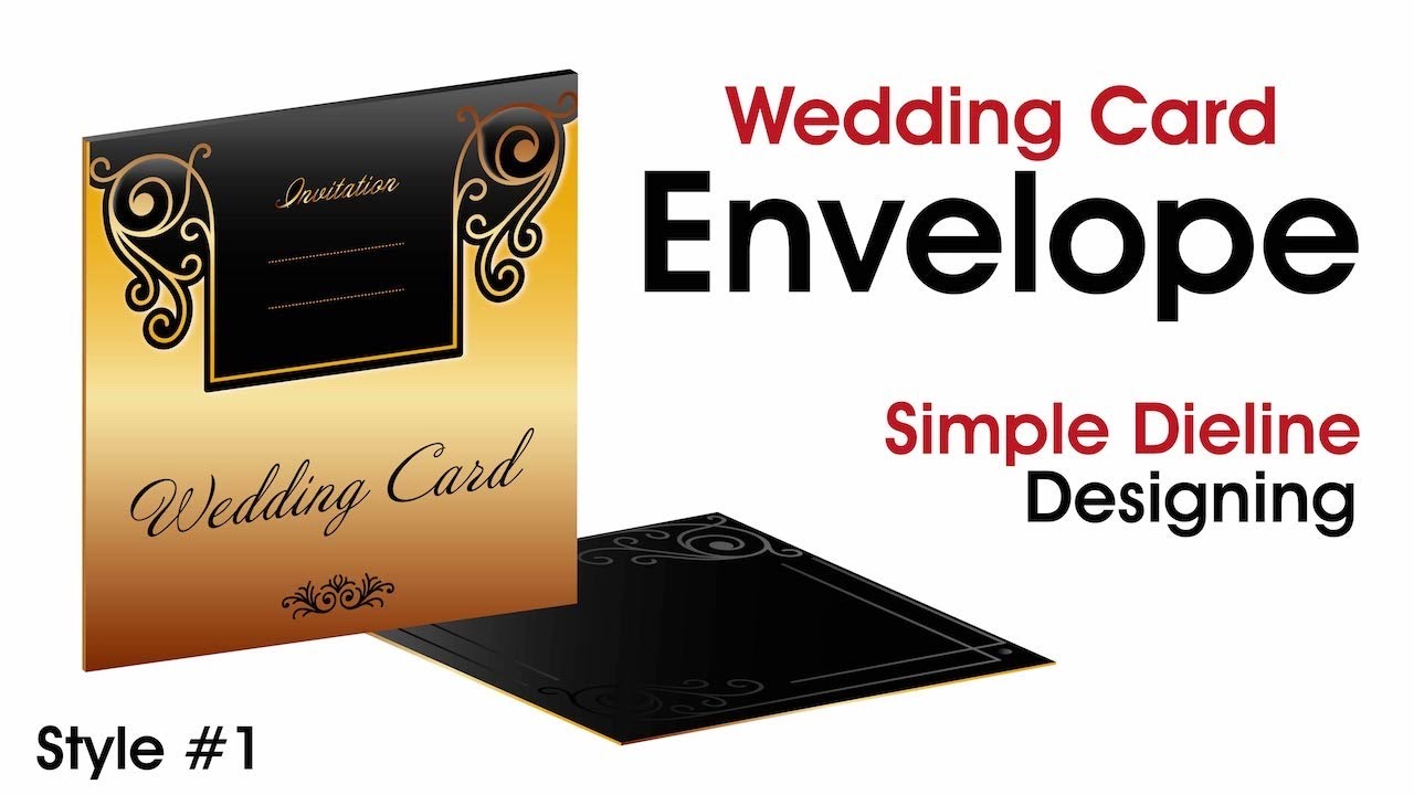 Envelope Design - Wedding Invitation Card Template - Simple Style - Adobe Illustrator