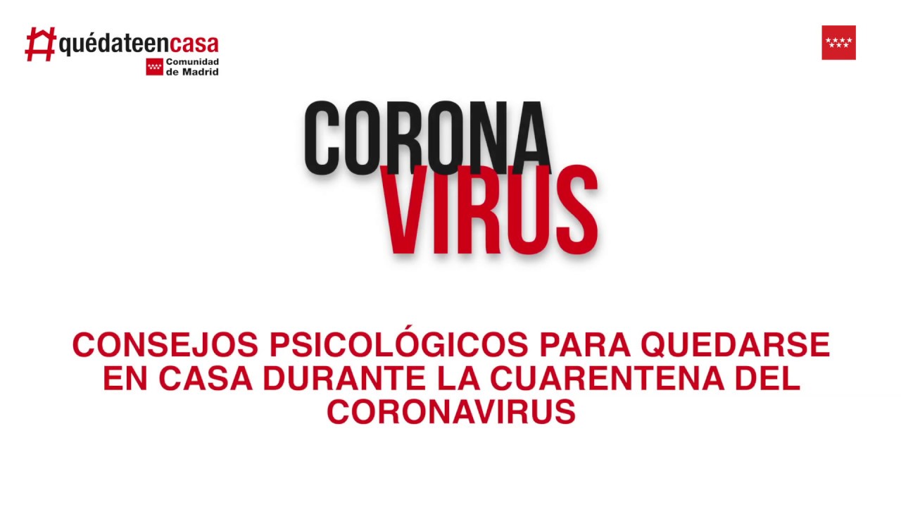 Consejos psicol&oacute;gicos para quedarse en casa durante la cuarentena del coronavirus