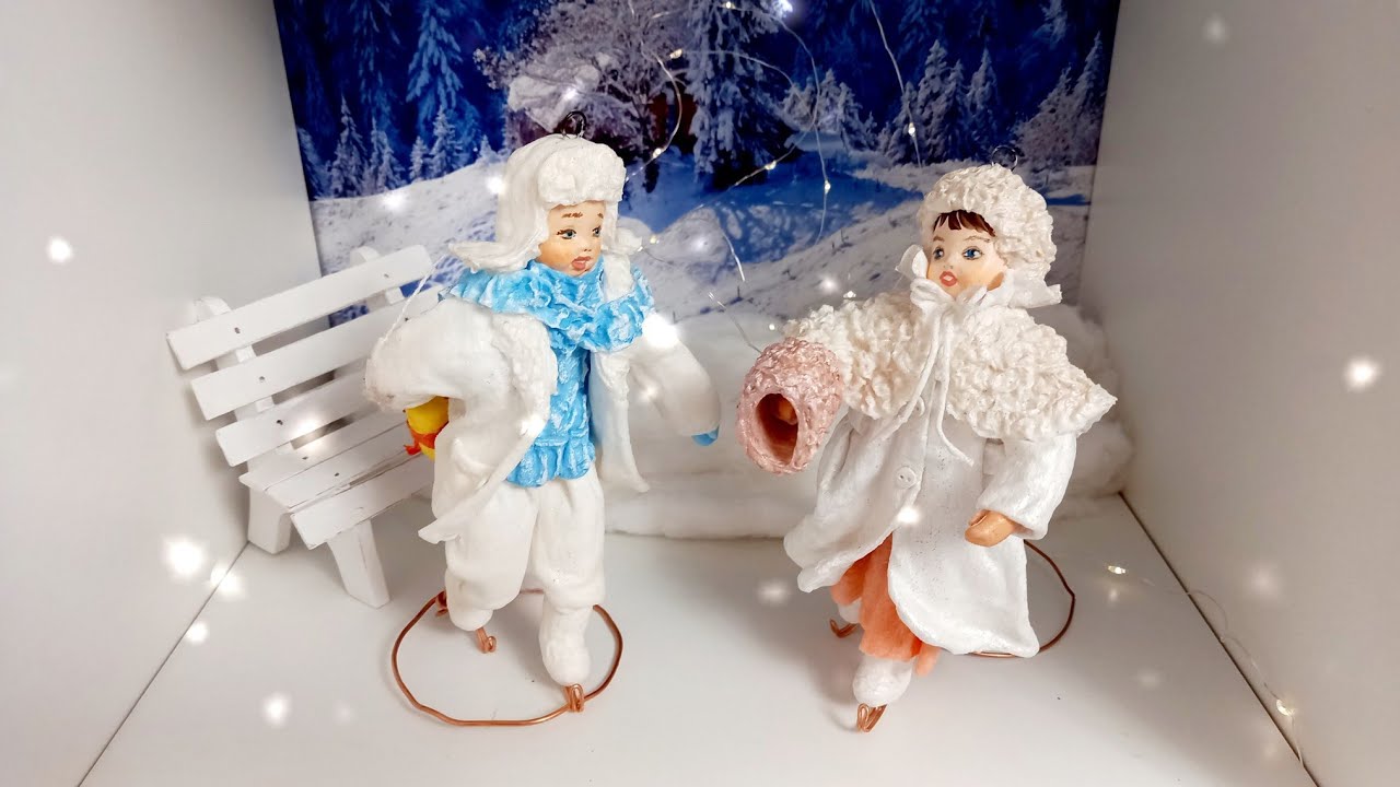 Используем салфетки и делаем подставки для ватных игрушек.  #кукласвоимируками #ватнаяигрушка