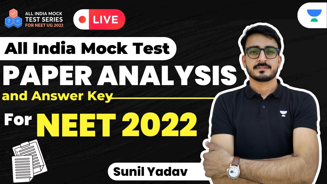 All India Mock Test - Paper Analysis and Discussion | Chemistry | NEET 2022 | Sunil Yadav