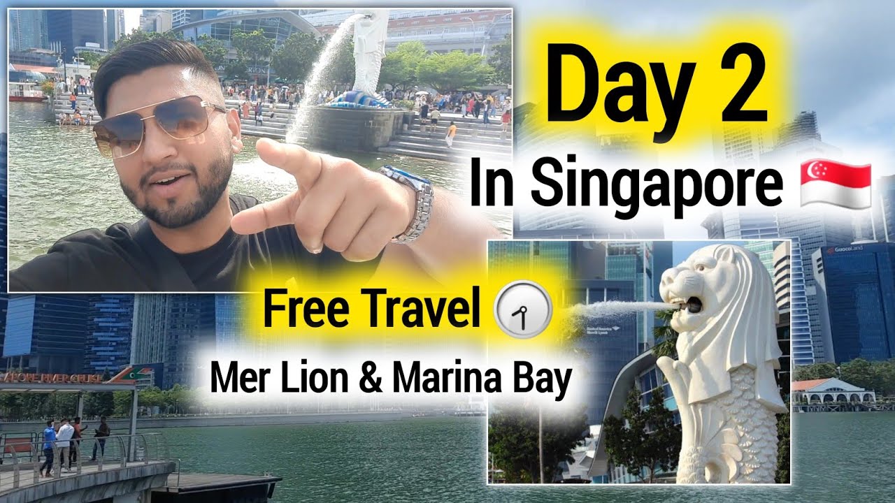 Merlion Park & Marina Bay | Day 2 In Singapore 🇸🇬 | Travel Guide 2024 | Places To Visit In Singapore