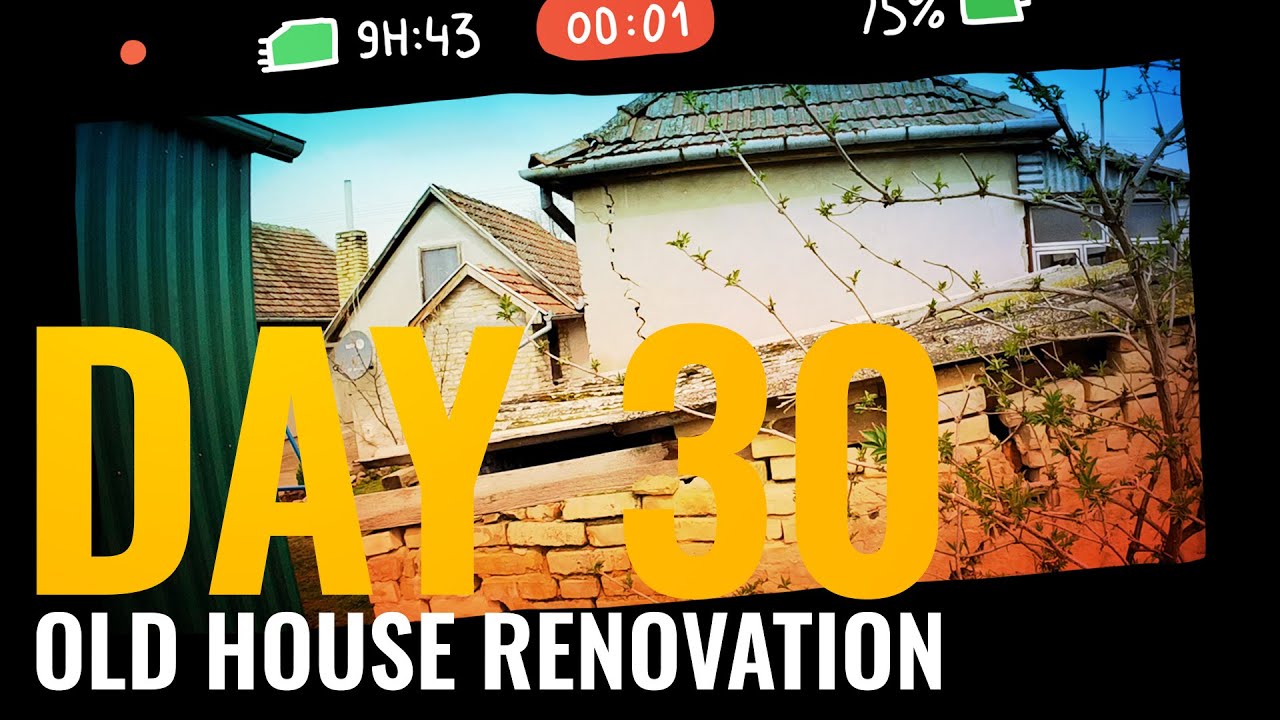 OLD HOUSE RENOVATION DAY 30 | CRACKS RUN THROUGH THE WALLS