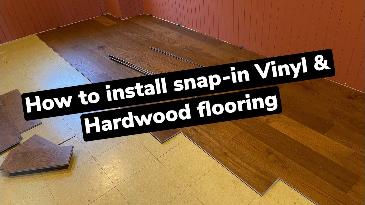 How to Install click lock Vinyl & Hardwood Plank Flooring -  Beginner Tips & Tricks - Easy DIY