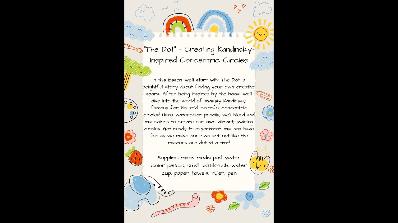 The Dot: Creating Kandinsky-Inspired Concentric Circle