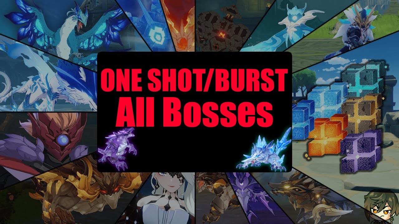 One Shot/Burst All Bosses In The Game - Genshin Impact