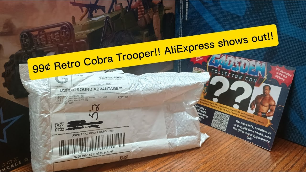 99¢ Retro Cobra Trooper!! AliExpress!! #gijoeclassified #motu #pokemon #marvel #starwars #dc #hasbro