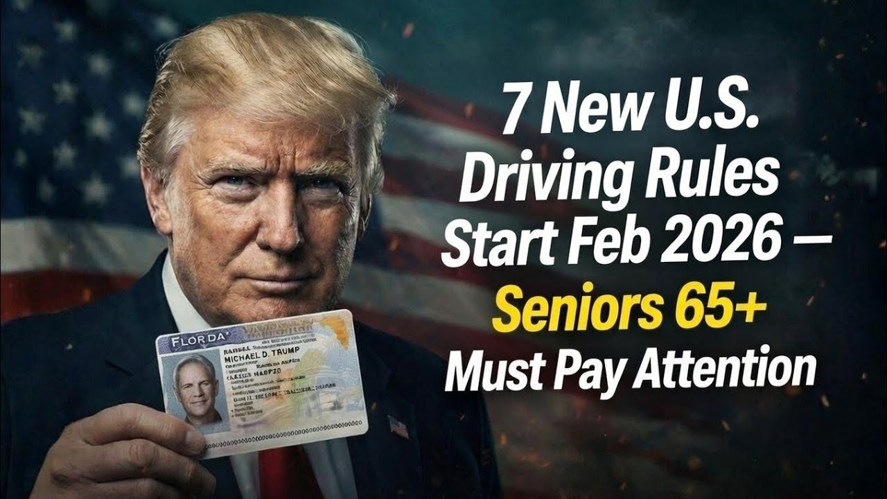 7 New U.S. Driving Rules Start Feb 2026 — Seniors 65+ Must Pay Attention