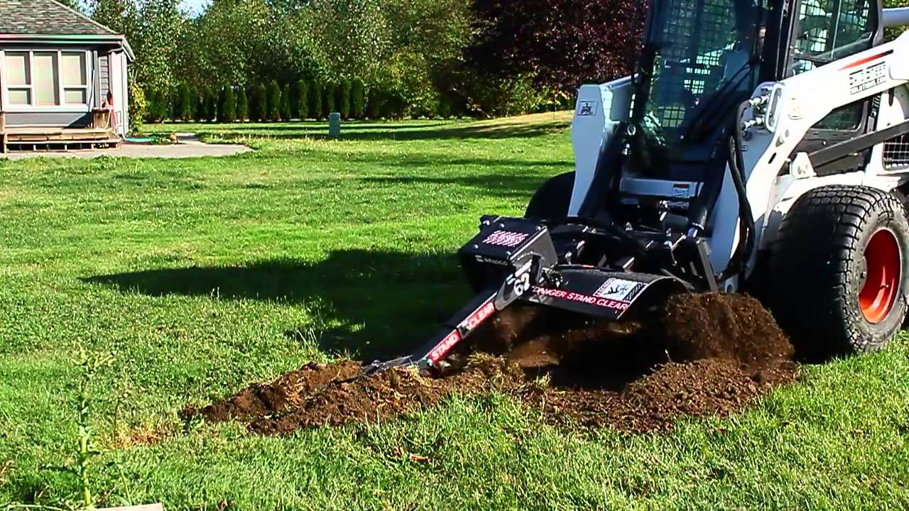 Bradco Trencher Attachment for Skid Steer Loaders | Overview and Demo