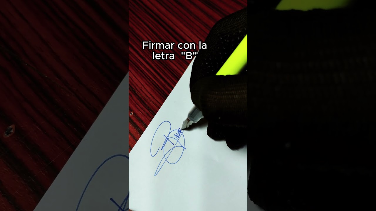 ✍️ C&oacute;mo Firmar con la Letra 